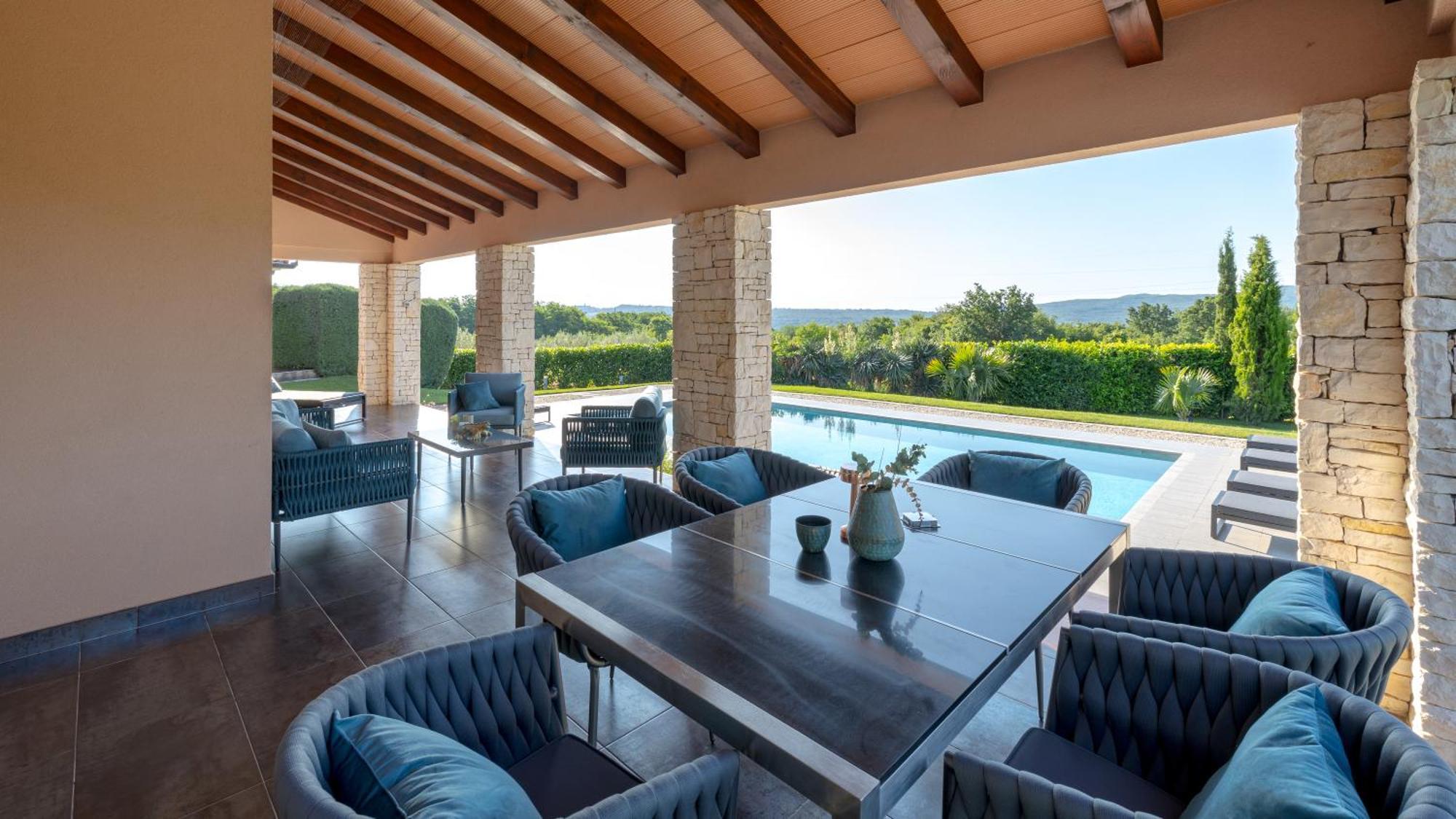 Villa Labin In Zartinj - Luxury Privacy Heated Pool With Auto Cover Exterior photo